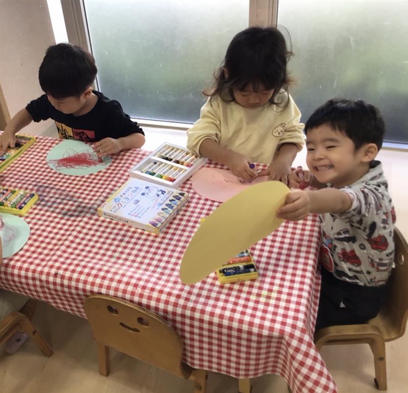 キノコを作ろう🎵クレヨンや絵の具を使って楽しもう☆