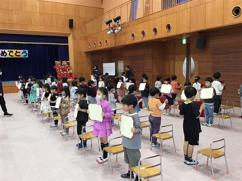 もうすぐ卒園式